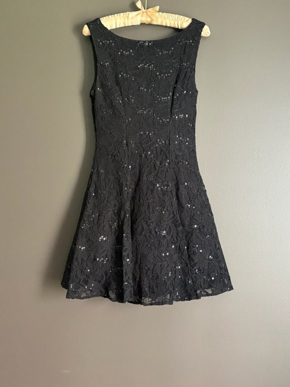 B.smart Black lace fit & Flare Party Dress size 9/10 M